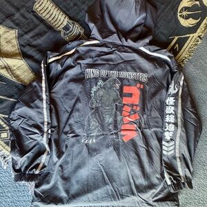 King of the Monsters Windbreaker with Hood
